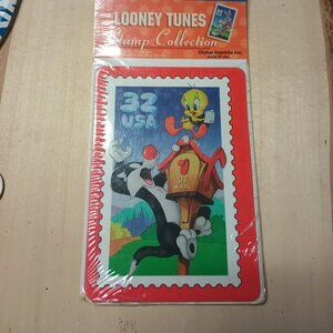 1997 USPS Looney Tunes Stamp Collectibles Magnet Greeting Card Sylvester Tweety